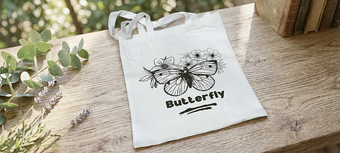 🦋 Bolsa Personalizada – "Borboleta"