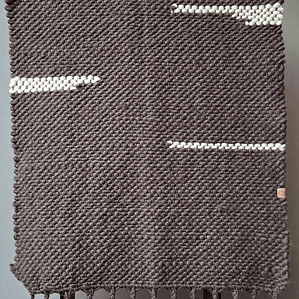 Piecera Cordón Café Borlas 2 plazas