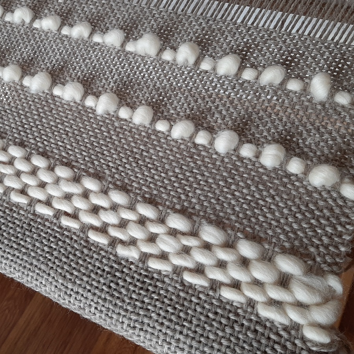 Conjunto Piecera Arena y Perlas King 2