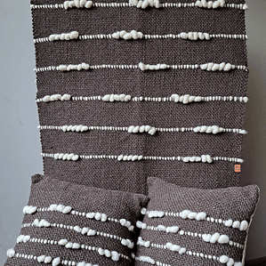 Conjunto Piecera Café Crudo 2 plazas 