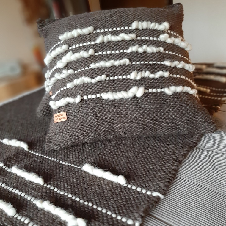 Conjunto Piecera Café Crudo 2 plazas  3