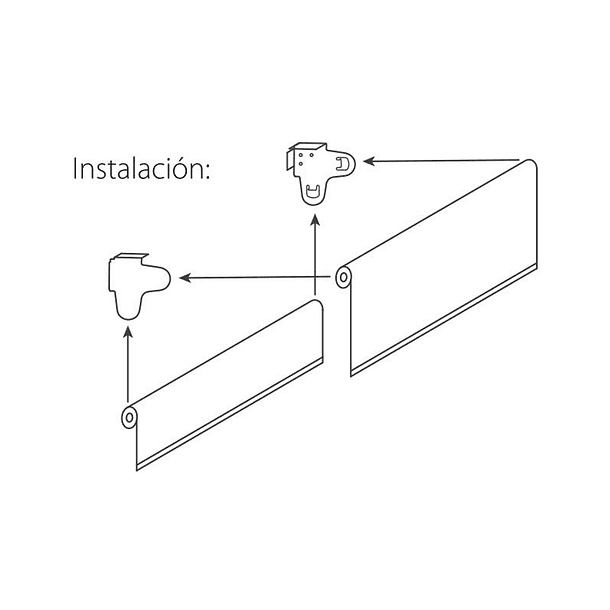 Soporte doble para roller listas para instalar 4