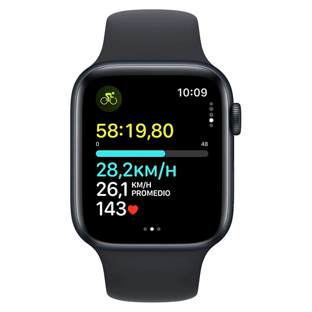 Apple Watch SE (Gps) - Aluminio 44 mm - Correa Deportiva - Talla M/L Color Negro 5