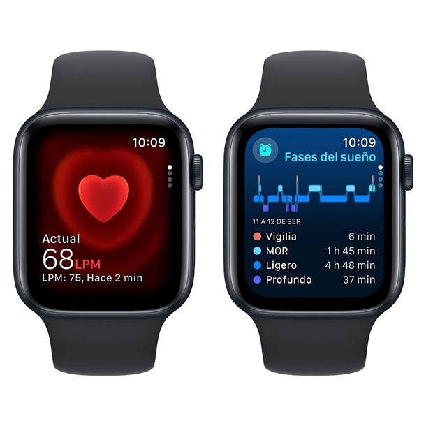 Apple Watch SE (Gps) - Aluminio 44 mm - Correa Deportiva - Talla M/L Color Negro 6