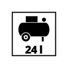 Compresor Einhell 24L 2HP TC-AC 190/24/8 8