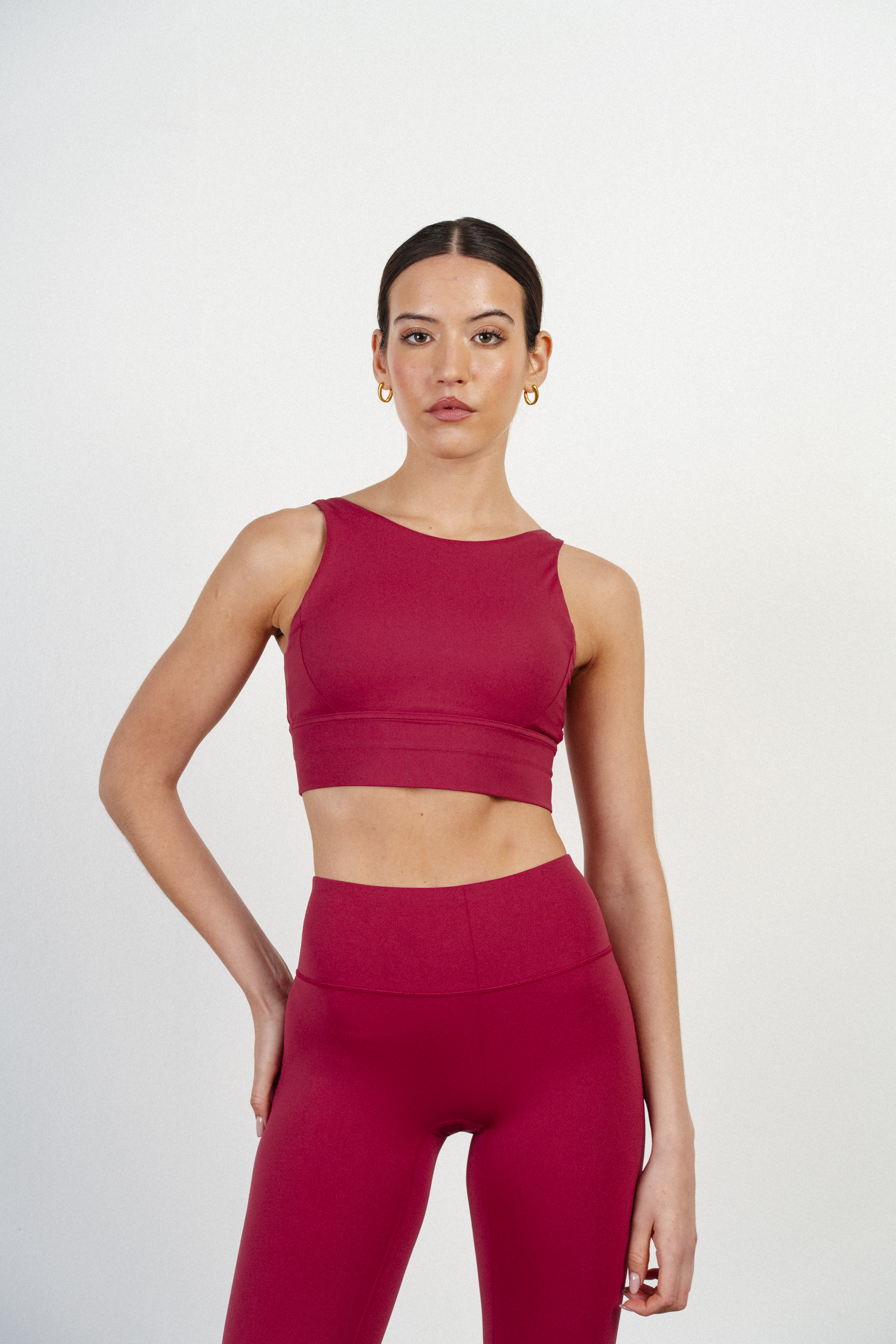 Nude Top - Burgundy 1