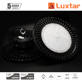 Campânula Industrial LED UFO 100W 5700K 13000Lm IP65 Luxtar