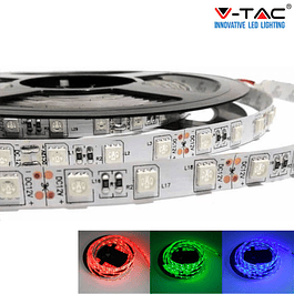 Tira LED 10,8W/m SMD5050 60LEDs/m 12V IP20 (5 metros) V-TAC