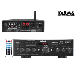 Amplificador Karaoke 2X50W FM/USB/MP3/BT Karma