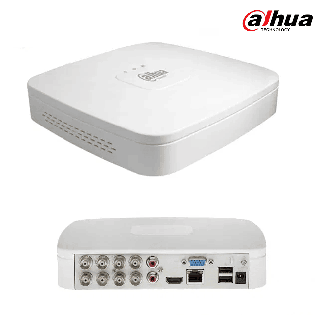 Gravador DVR 8 Canais 2MP Dahua 5EM1 (HDCVI, HDTVI, AHD, Analógico, IP) CCTV