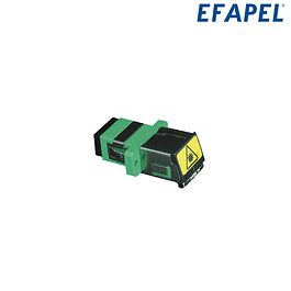Acoplador para conectores de fibra óptica SC APC Simplex