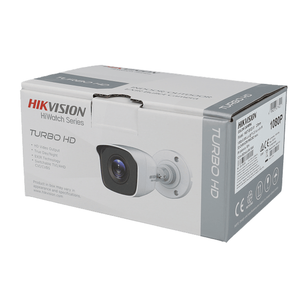 Câmara CCTV HIKVISION bullet 4 em 1 (cvi, tvi, ahd e analógico) de 2 megapixels e lente fixa