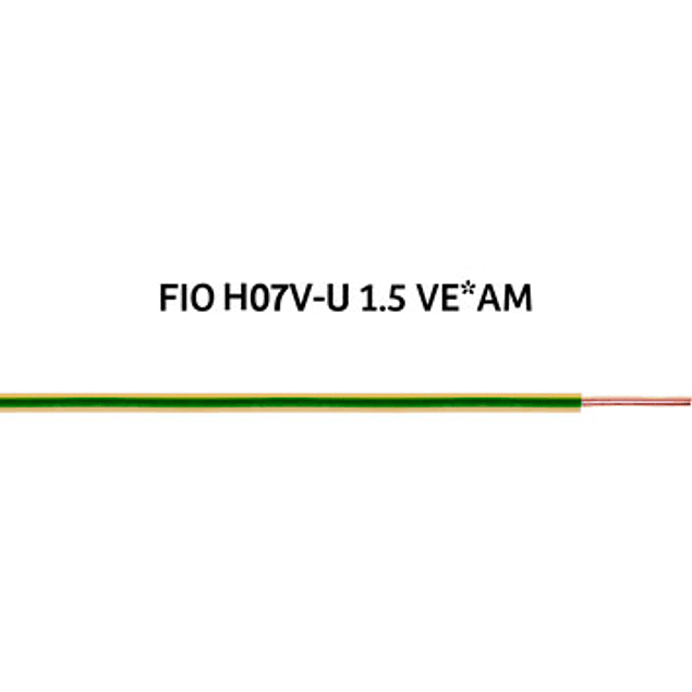 FIO RÍGIDO (H07V-U) 1,5mm²