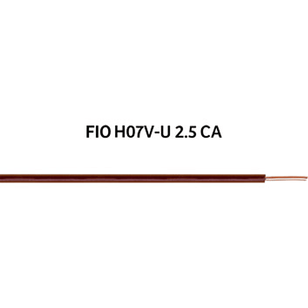 Fio Rígido (H07V-U) 2,5mm² 100m