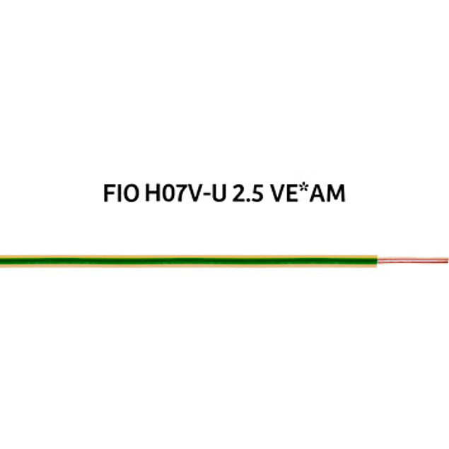 Fio Rígido (H07V-U) 2,5mm² 100m