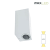 Rectangular wall light 2xGU10 IP54 Black/White/Grey