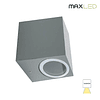 Square Wall Light 1xGU10 IP54 Black/White/Gray