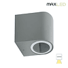 Cylindrical Wall Light 1xGU10 IP54 Black/White/Gray