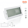 Aplique Muro Embutir LED E27 Branco/Preto