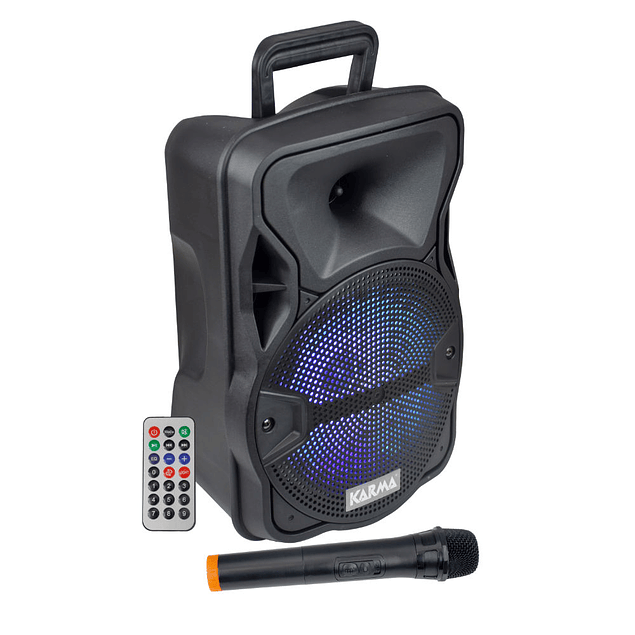 Portable Speaker 8″ 30W USB/SD/BT/BAT/TWS + 1 Micro VHF