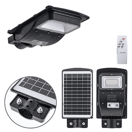 Applique solaire Solar Street Light avec capteur IP65 1x50W LED 450lm 6400K L.18.7xL.36xHauteur.5.5cm Noir