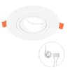 Anneau pour Spot Encastré Rotatif INTECA Rond Alt.0,3xD.11cm Blanc