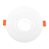 Anneau pour Spot Encastré Rotatif INTECA Rond Alt.0,3xD.11cm Blanc