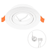 Ring for INTECA Recessed Spot Light Rotating Round Height.0.3xD.9cm White
