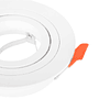 Ring for INTECA Recessed Spot Light Rotating Round Height.0.3xD.9cm White