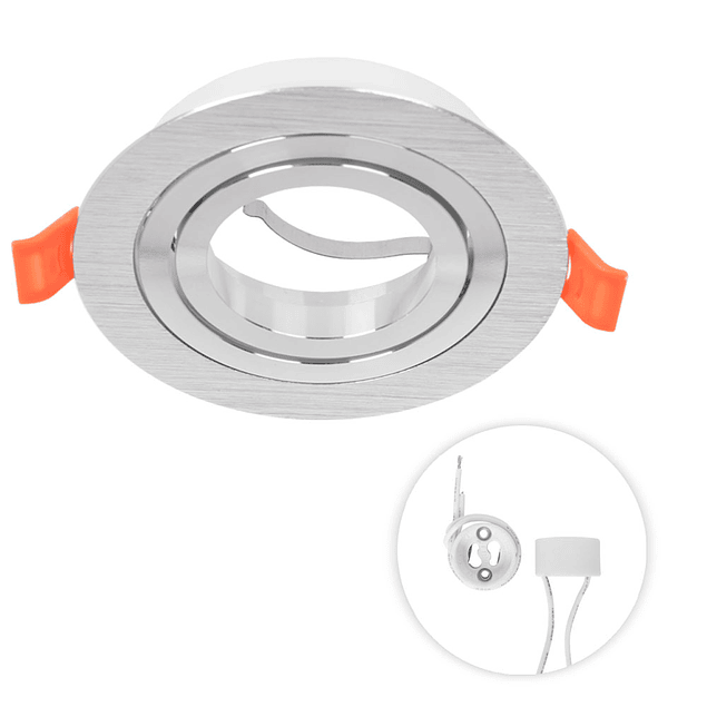 Ring for INTECA recessed spot light rotating round L.8xL.8xHeight.0.3cm Silver