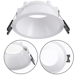 Anneau pour spot encastrable ONIRO rond H.3,6xP.8,5cm Polycarbonate (PC) Blanc