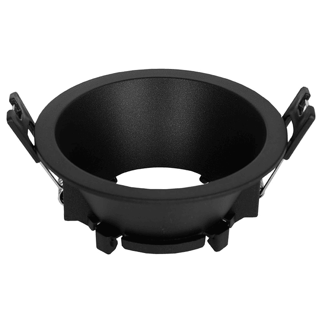 Anneau pour spot encastrable ONIRO rond H.3,6xP.8,5cm Polycarbonate (PC) Noir