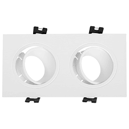 Ring for recessed spotlight ONIRO 2xMR16 L.17.3xW.9.3xHeight.2.9cm Polycarbonate (PC) White