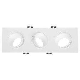 Ring for recessed spotlight ONIRO 3xMR16 L.25.5xW.9.3xHeight.2.9cm Polycarbonate (PC) White