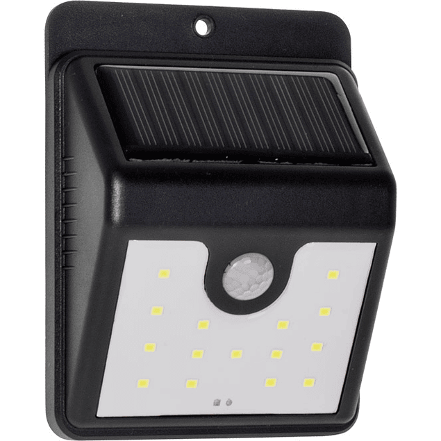 SAGAN solar wall light with IP65 sensor 1x3W LED 300lm 4000K L.8.5xW.4.5xHeight.11.5cm Black