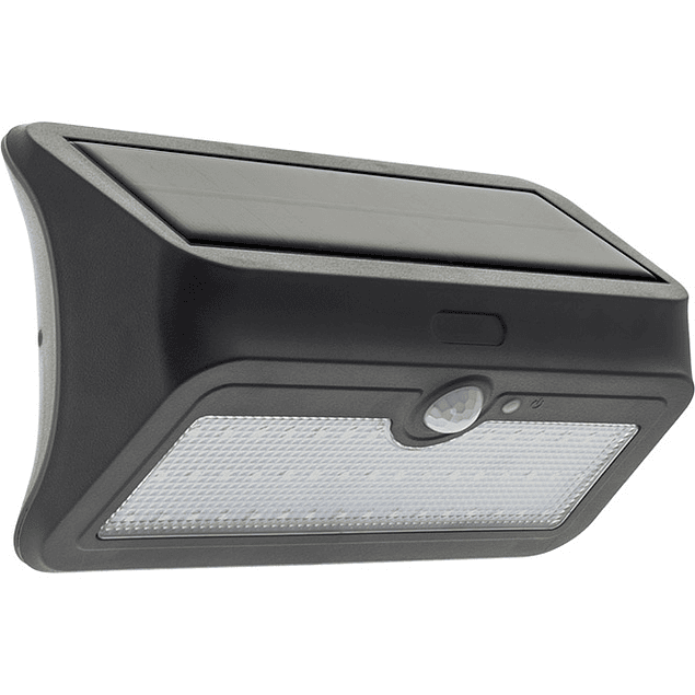 BONAPARTE solar wall light with sensor IP65 1x5W LED 200lm 6400K L.20xL.7.5xHeight.11.5cm Black