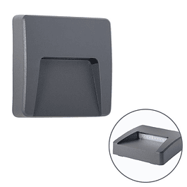 Wall light LEVIRA square IP65 1x3W LED 100lm 4000K L.12xL.3.2xHeight.12cm ABS+PC Anthracite