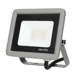 Proyector LED 20W Slim RGB-W C/Control | gris | IP65 | IRC+80
