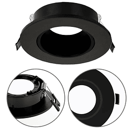 Rim for recessed light ONIRO round Polycarbonate (PC) Black