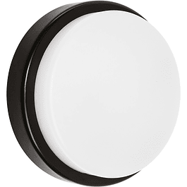 Wall light SURF ECOVISION round IP65 1x20W LED 1440lm 6400K 120°Height.5,4xD.21cm Polycarbonate Black