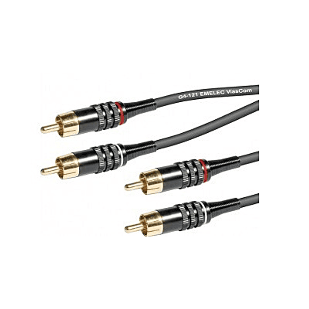 Cable 2x RCA Male / 2x RCA Male 1.5mt