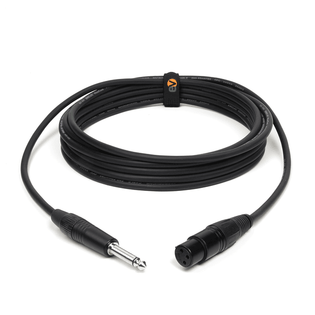 Microphone Cable Cable 6.3 M mono / XLR H Jack 3 meters