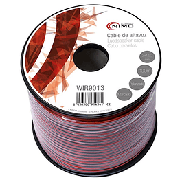 Cable Columna 2×1.5mm² Negro/Rojo 100mt – Bobina
