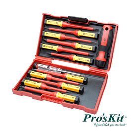 Set of 13 VDE 1000V Switches and 1 Proskit Pole Finder