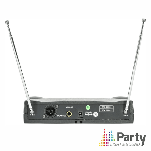 Central Wireless Microphone 2 Channels UHF 863.2/864.2MHZ Party