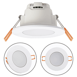 Recessed spotlight XELIM Round IP65 1x5W LED 350lm 120° Height.0.25xD.9cm White
