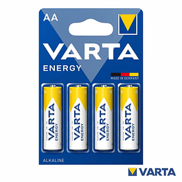 Alkaline Battery LR6/AA 1.5V 4x Blister Energy Varta