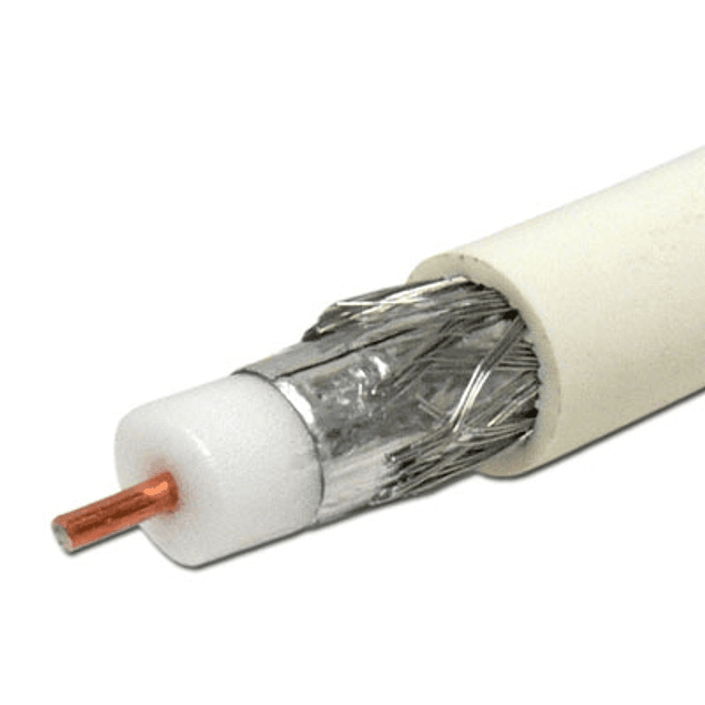 Câble Coaxial RG6 CCS PVC ECA Aluminium Double Blindage (100MT)