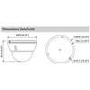 2 megapixel DAHUA dome hd-cvi camera and fixed lens CCTV