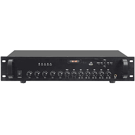 Amplificateur Audio 100V 180W FM/USB/MP3/BT – 5 Zones Glemm